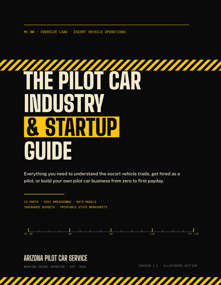 Cover of The Pilot Car Industry and Startup Guide